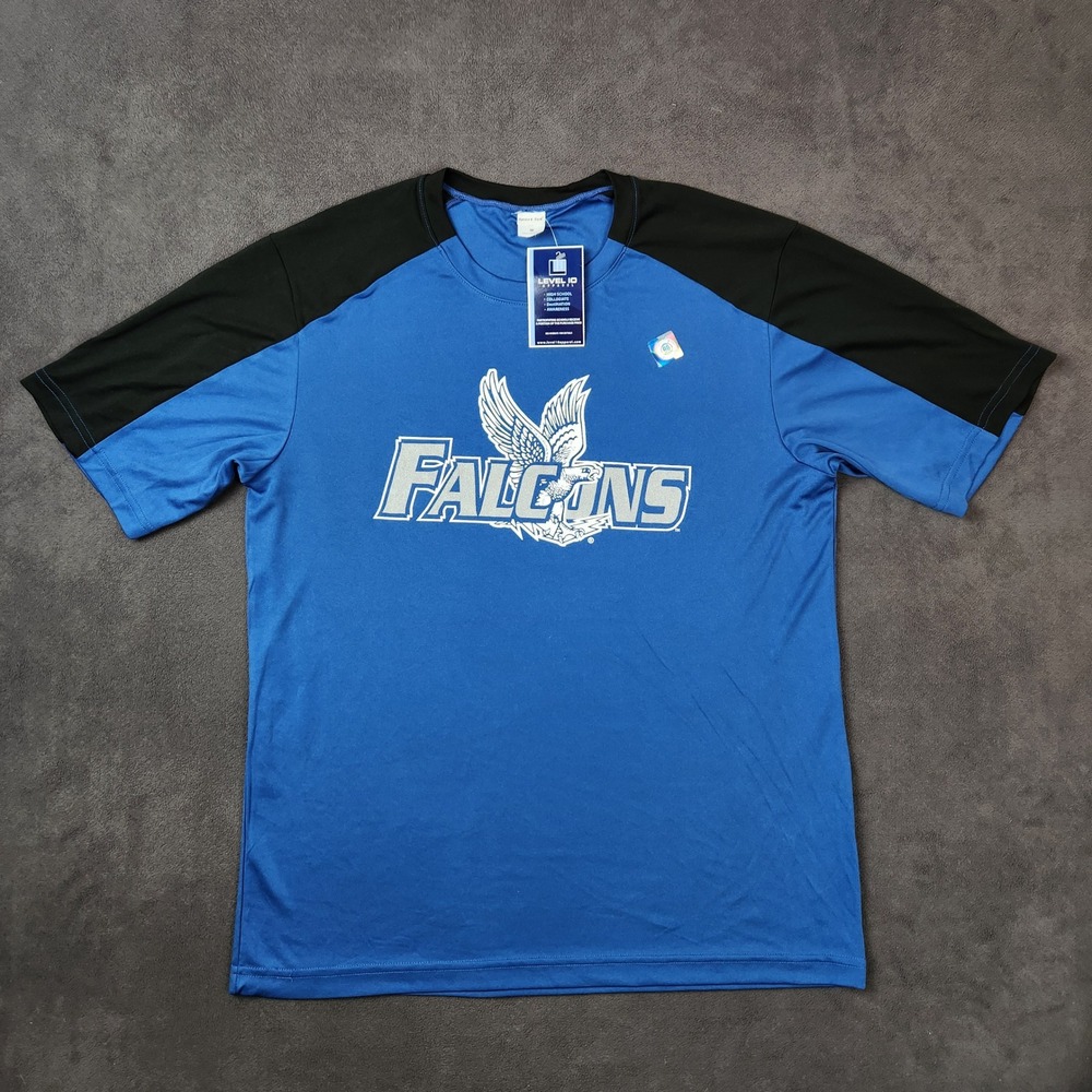 Air Force Falcons Sport‎ Tek Competitor Block Conquest T Shirt Blue Black Medium